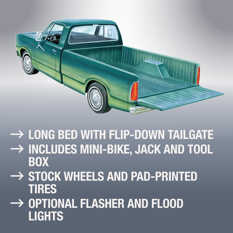 MPC 1978 Dodge D100 Custom Pickup 1:25 Scale Model Kit - Image 3